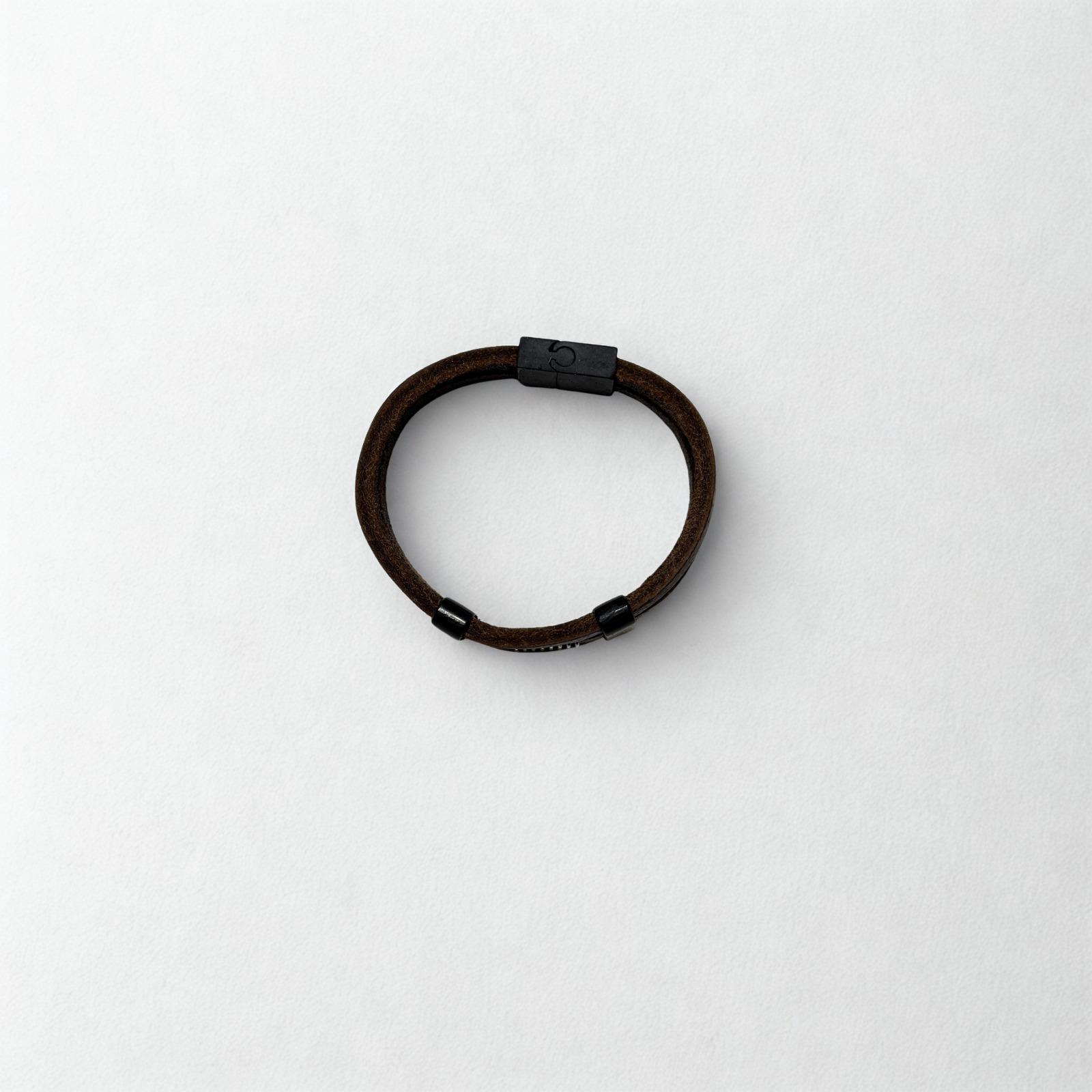 Kahverengi Deri Bileklik (Düz Model)